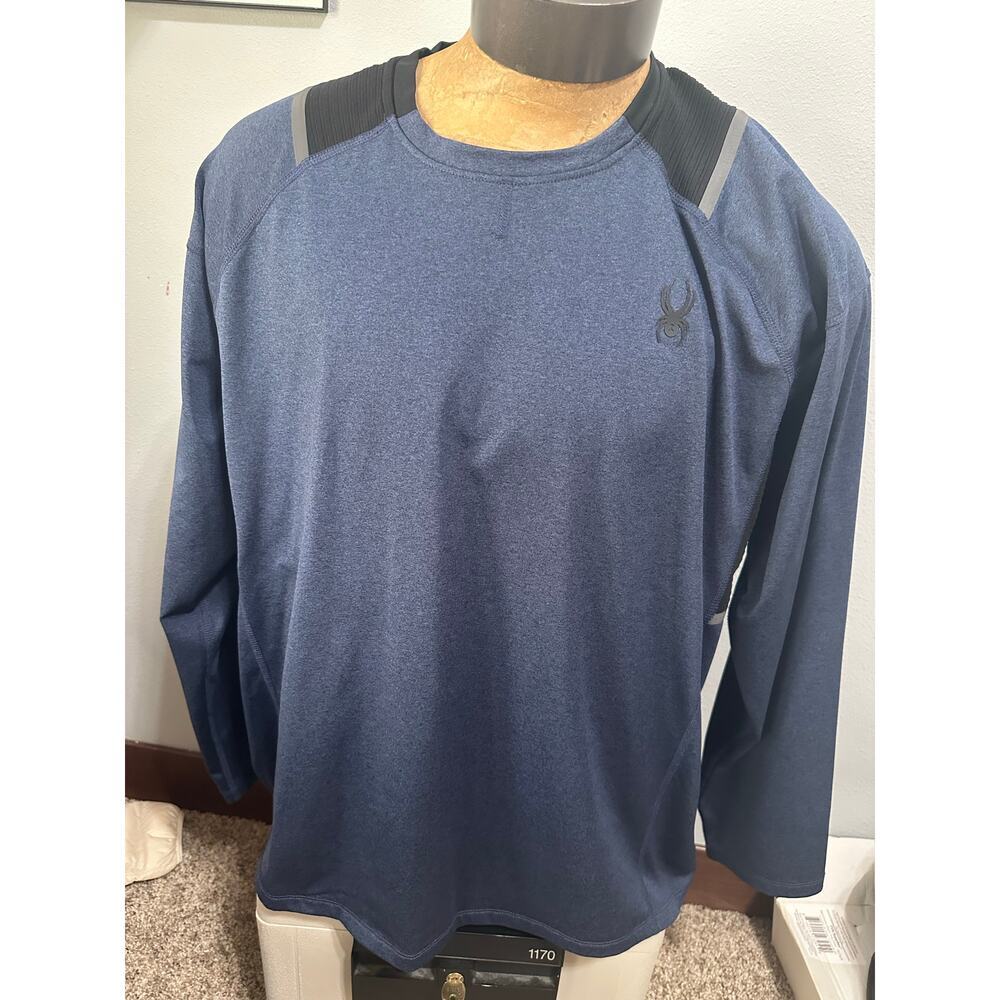 Spyder Active Mens XXL Long Sleeve Wicking Fabric Shirt